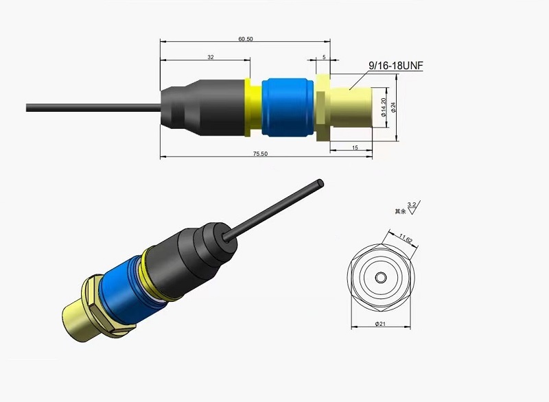 Conector Submarino RF Coaxial UC 1058